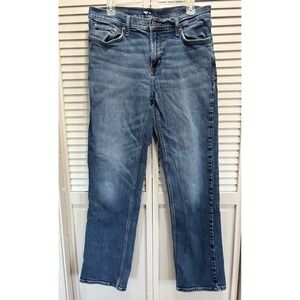 Old Navy Loose Flex Straight Leg Jeans Med Wash Denim Size 34x34 Mid Rise